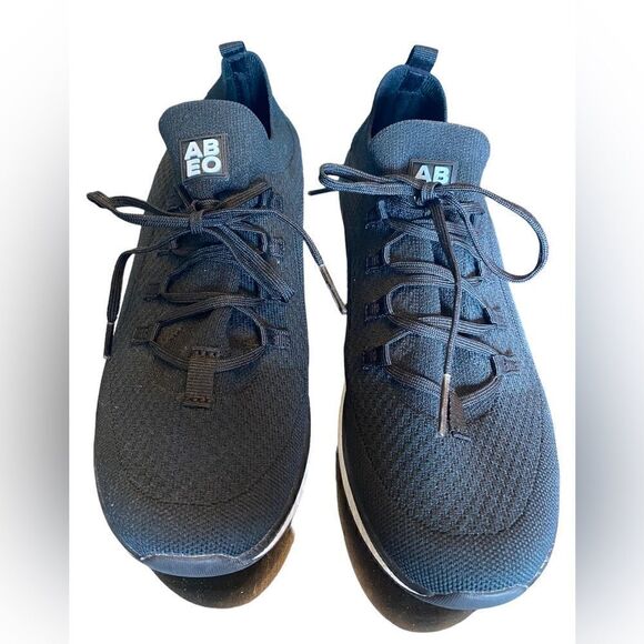 ABEO Sz 8 M Black Layla Slip On Arch Comfort Support Lace Up Sneakers - Picture 4 of 8